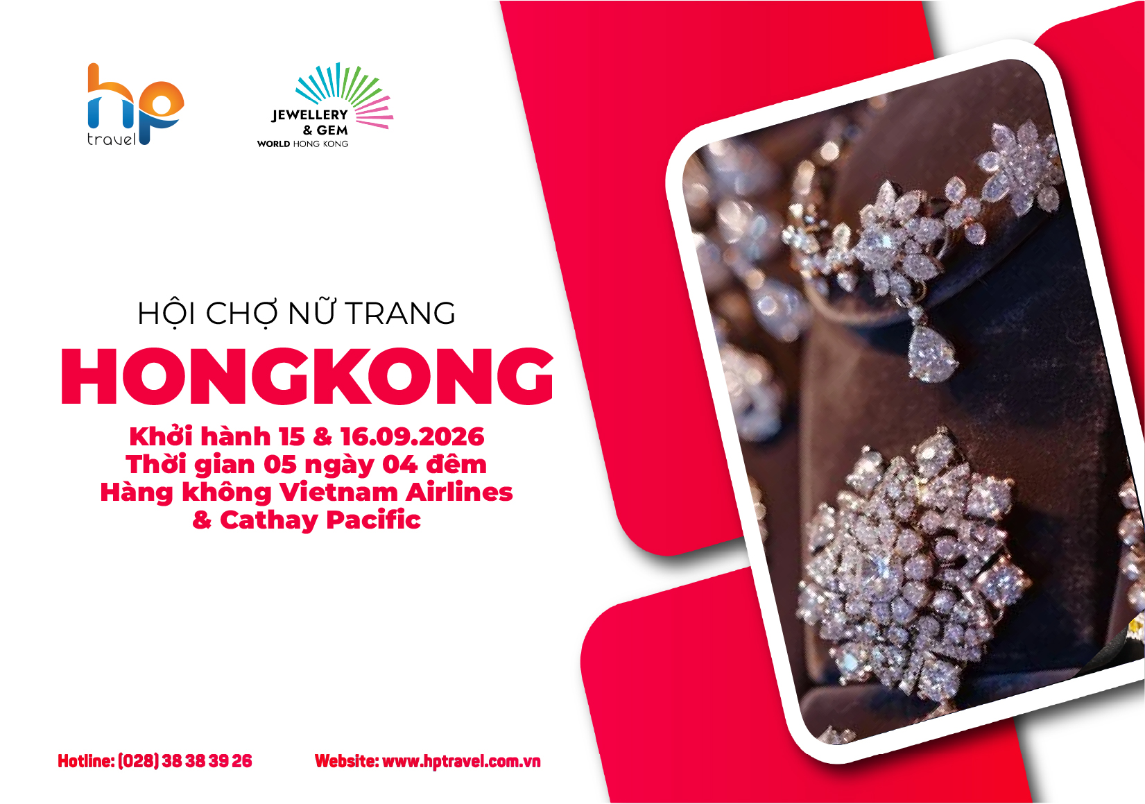 HỘI CHỢ NỮ TRANG HONGKONG - BAY CÙNG CATHAY PACIFIC